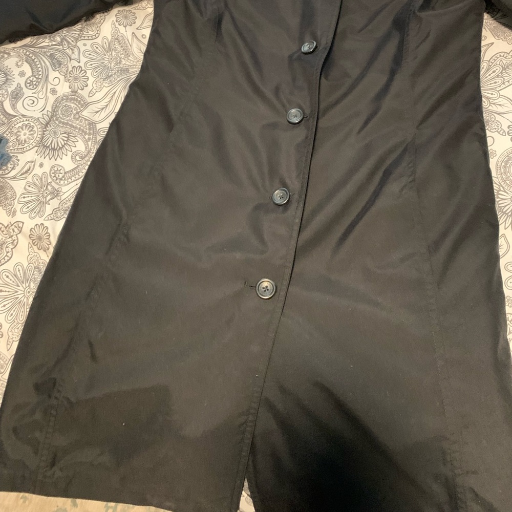 Black trench coat